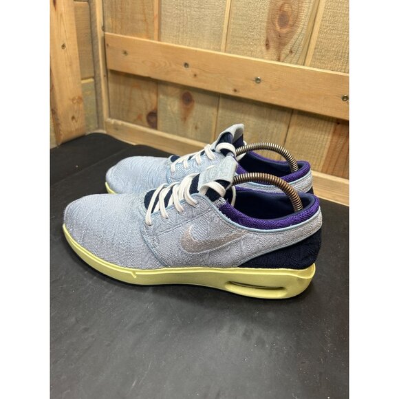 RARE Nike Air Max Janoski 2 SB Light Armory Blue Skateboarding Shoes Size 9 - Picture 6 of 9